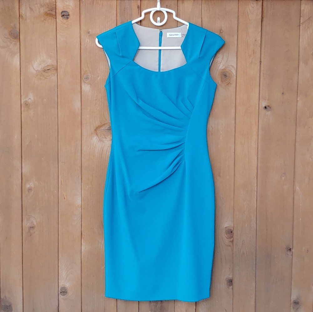 Blue Calvin Klein dress